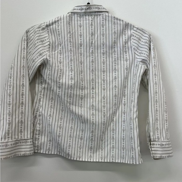 Vintage Girl Scout Brownie Uniform Shirt Girls 8 Long Sleeve Collar Button Front - Picture 3 of 5